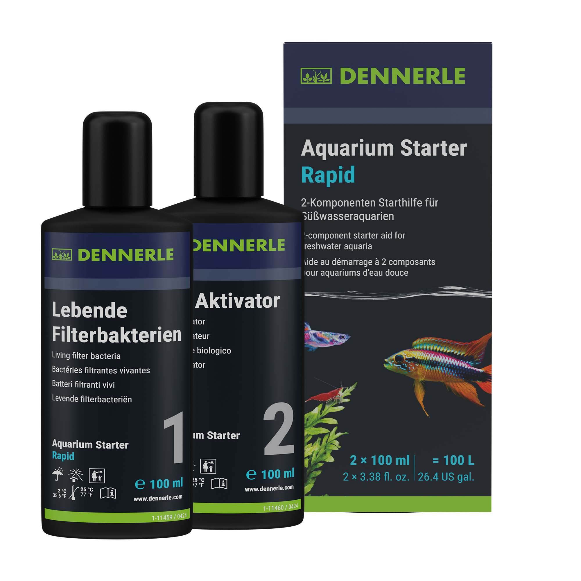 Dennerle Aquarium Starter Rapid, 200 ml